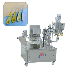 Automatic rotating 1nozzle honey spoon packaging machine
